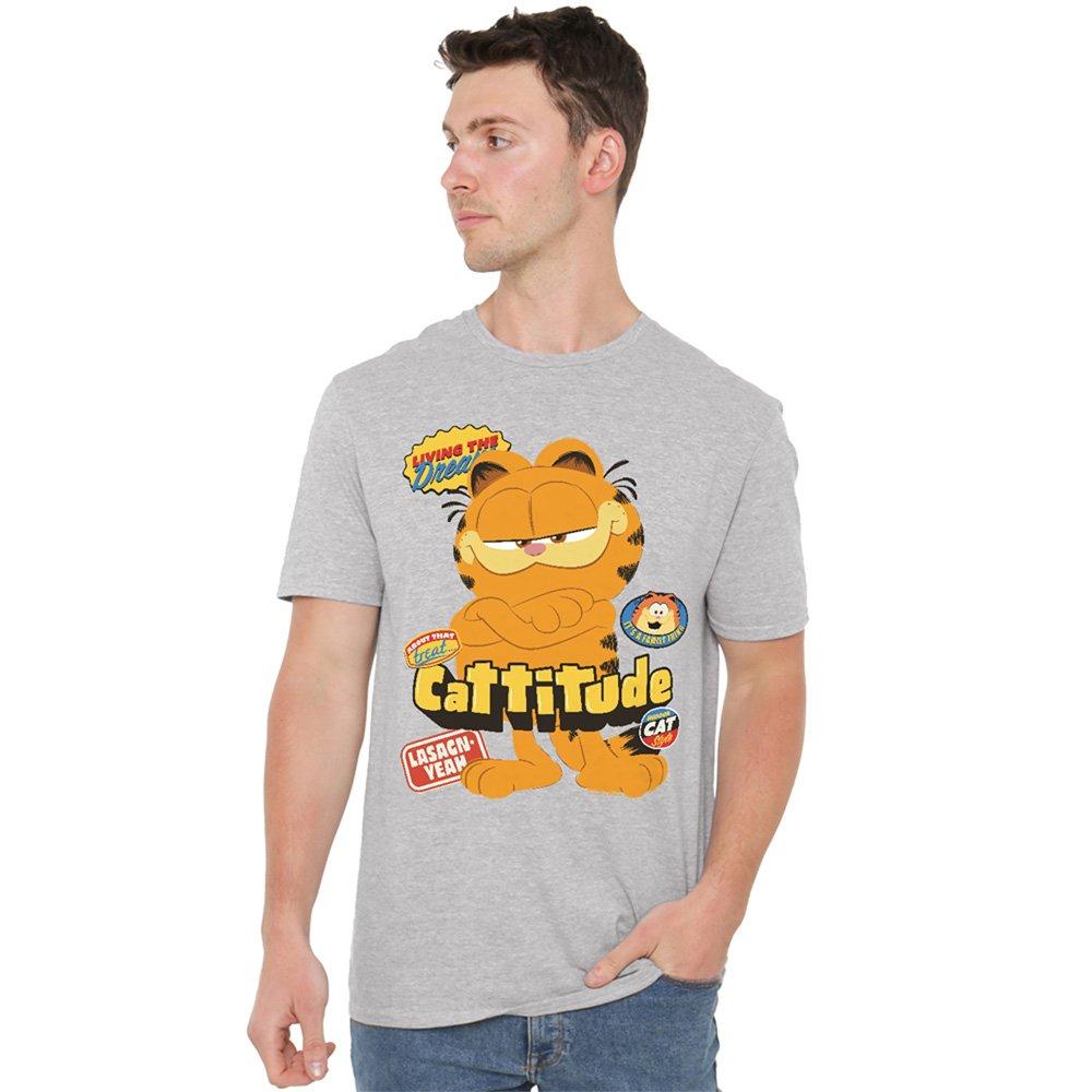 Light Grey - Other - Garfield Movie Cattitude Unisex Adult T Shirt Ath - 1