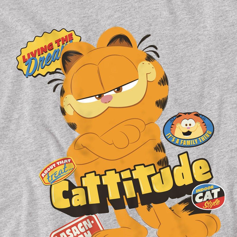 Light Grey - Other - Garfield Movie Cattitude Unisex Adult T Shirt Ath - 2