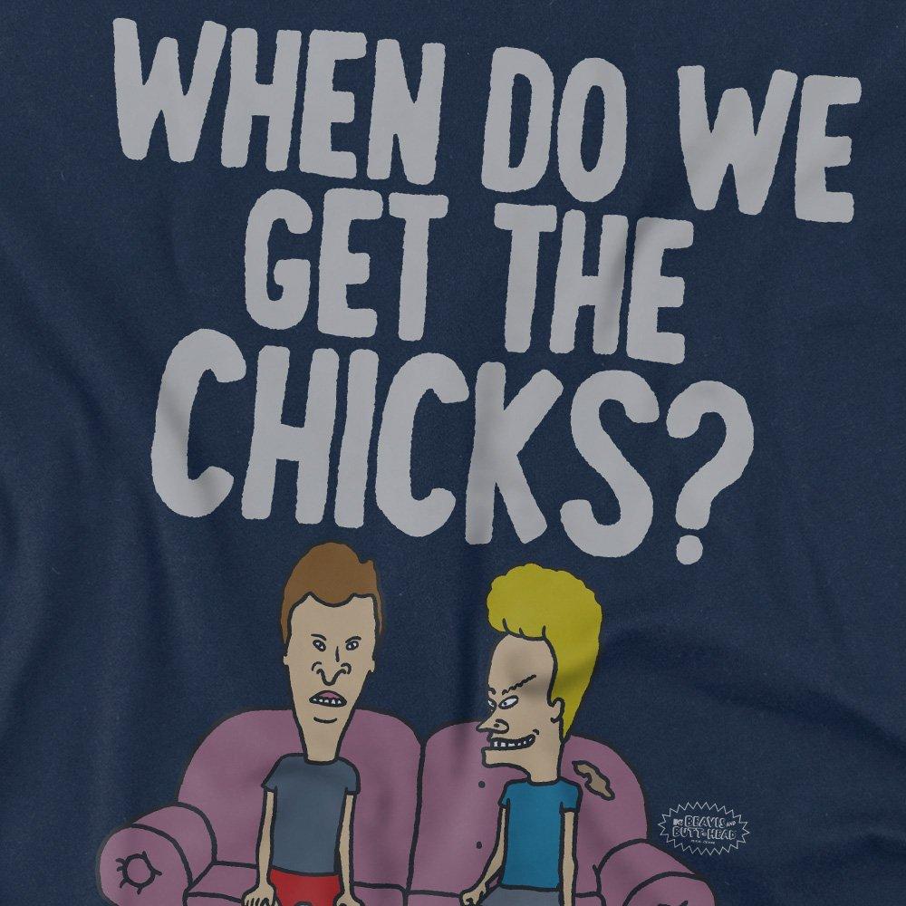 Navy - Other - MTV When Do We Get The Chicks? Unisex Adult T Shir - 2