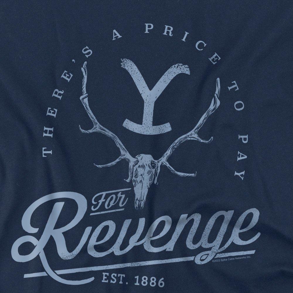 Navy - Other - Yellowstone Revenge Skull Unisex T Shirt Navy - 2