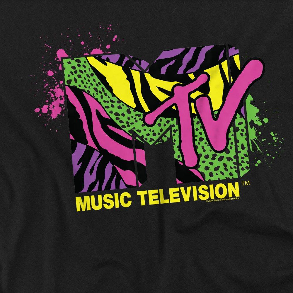 Black - Other - MTV Animal Print Logo Unisex T Shirt Black - 2