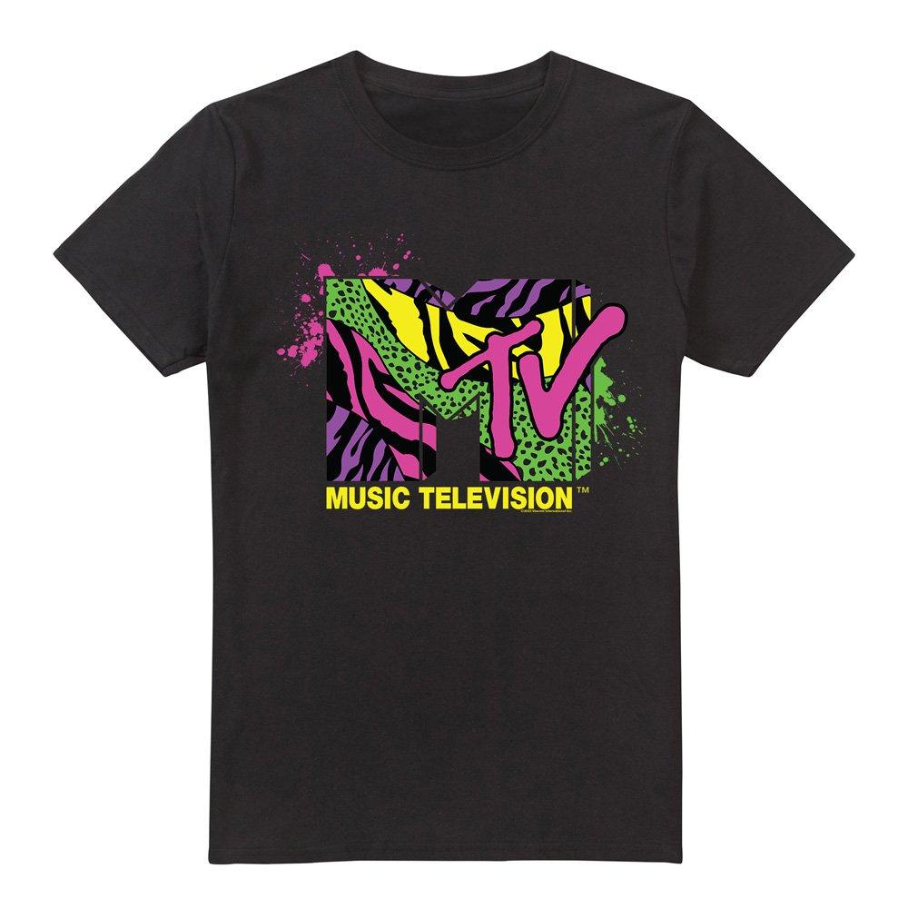 Black - Other - MTV Animal Print Logo Unisex T Shirt Black - 4