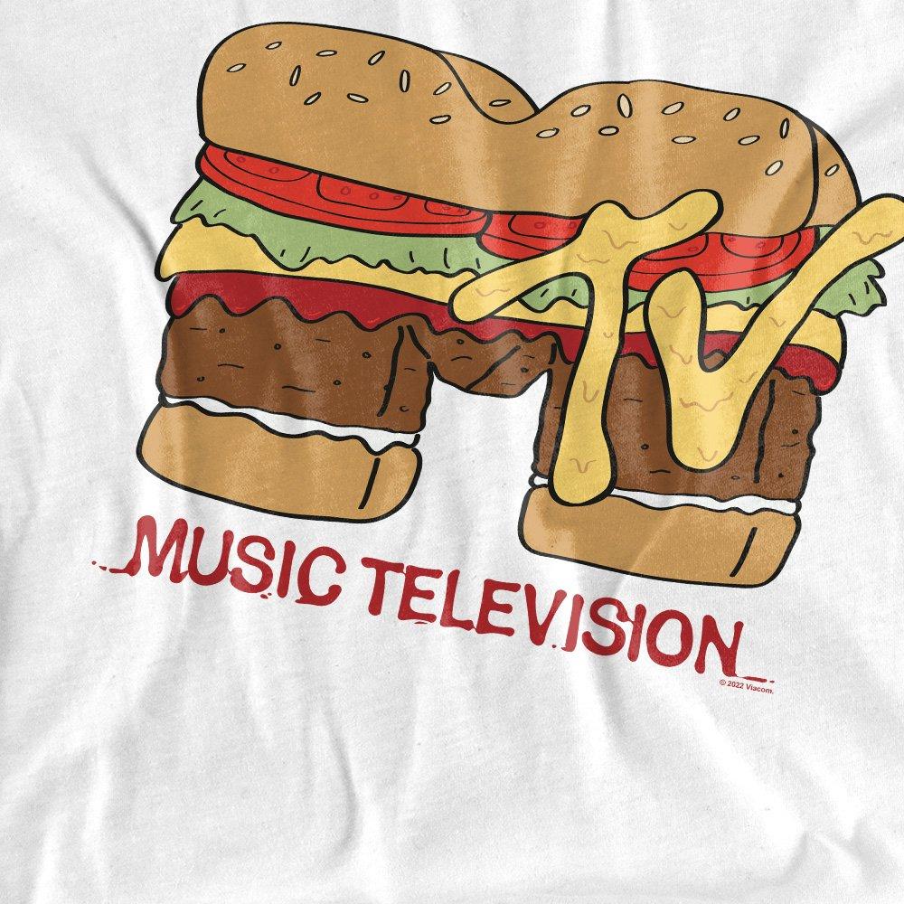 White - Other - MTV Hamburger Logo Unisex T Shirt White - 2