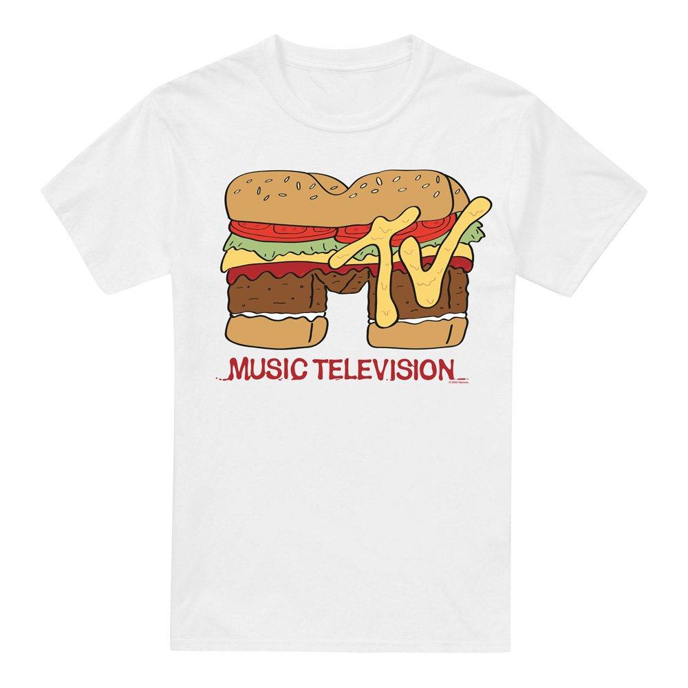 White - Other - MTV Hamburger Logo Unisex T Shirt White - 4
