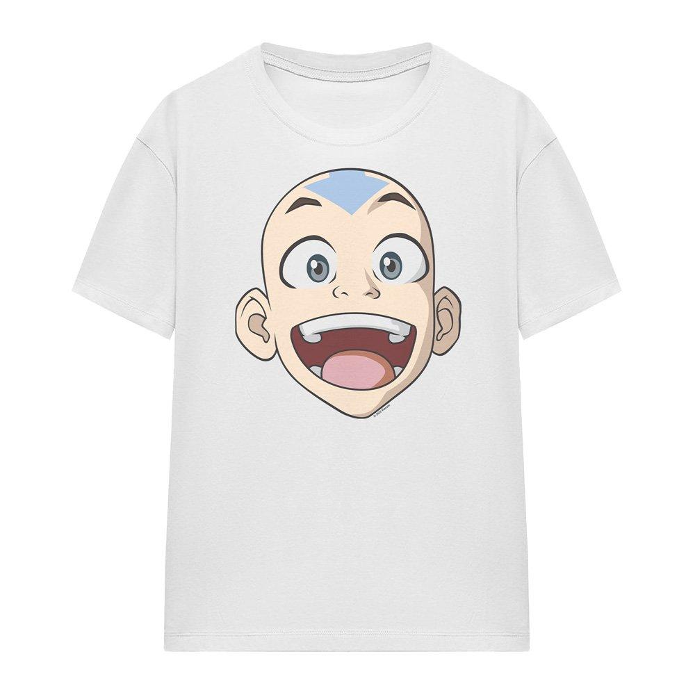 White - Other - Avatar The Last Airbender Big Aang Face T-Shirt W - 4