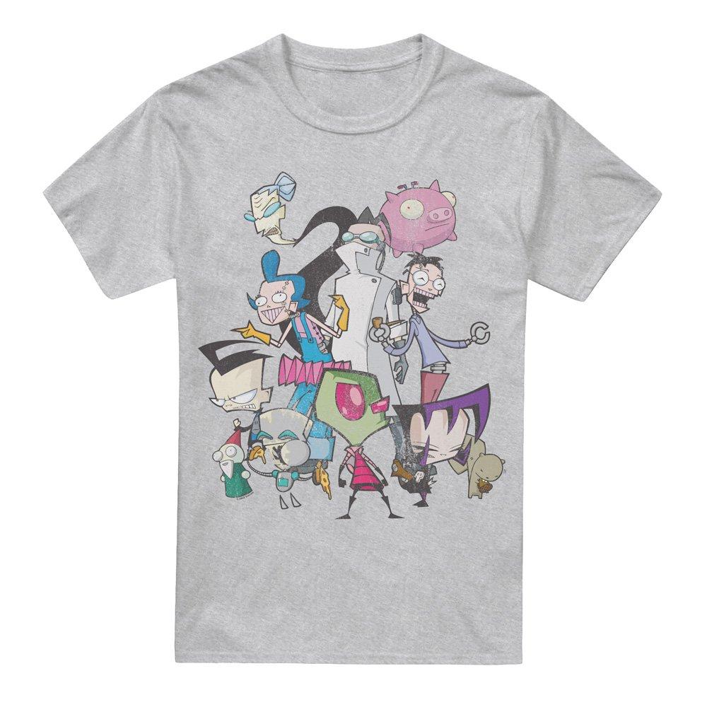 Light Grey - Other - Invader Zim Group Shot Unisex T Shirt Athletic He - 4