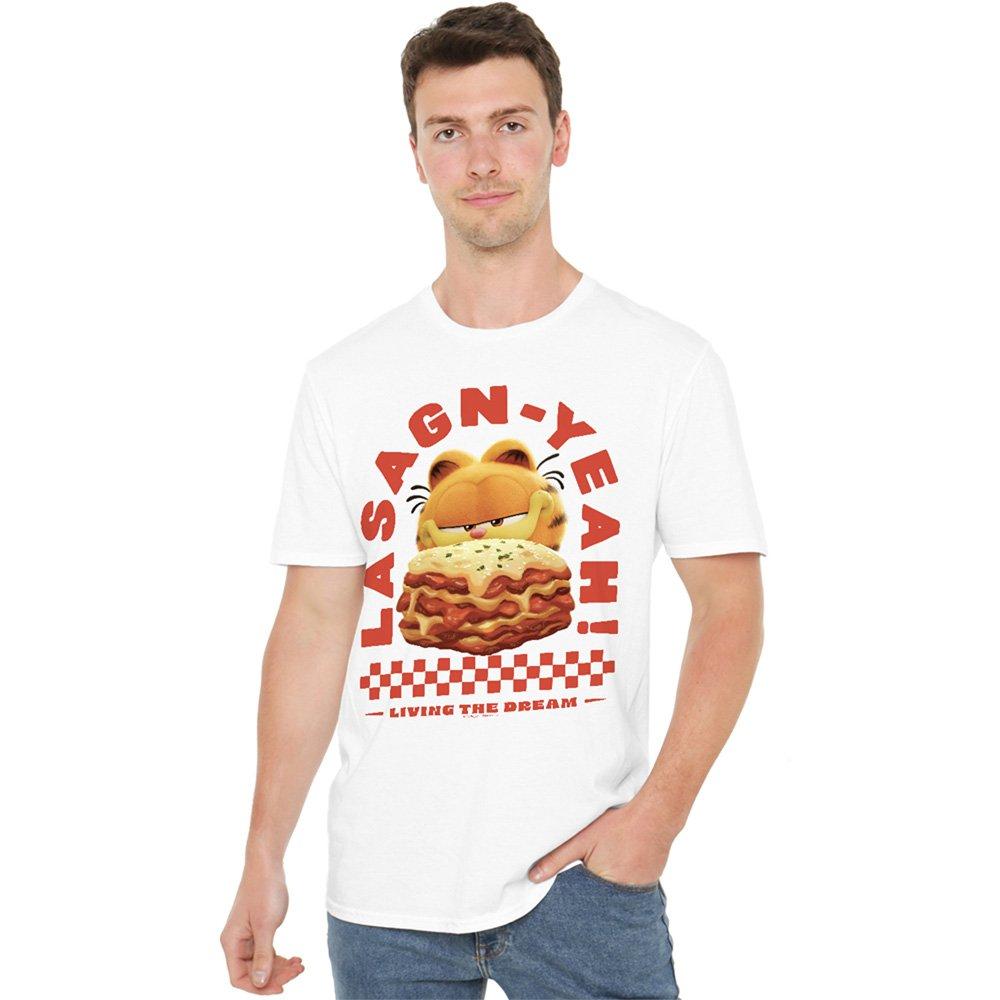 White - Other - Garfield Movie Lasagnyeah Unisex Adult T Shirt Wh - 1