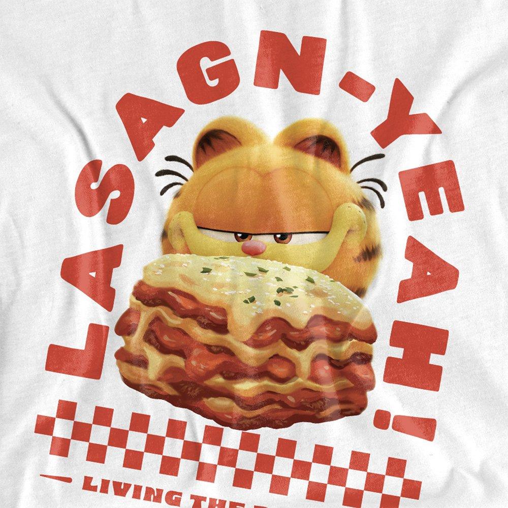 White - Other - Garfield Movie Lasagnyeah Unisex Adult T Shirt Wh - 2
