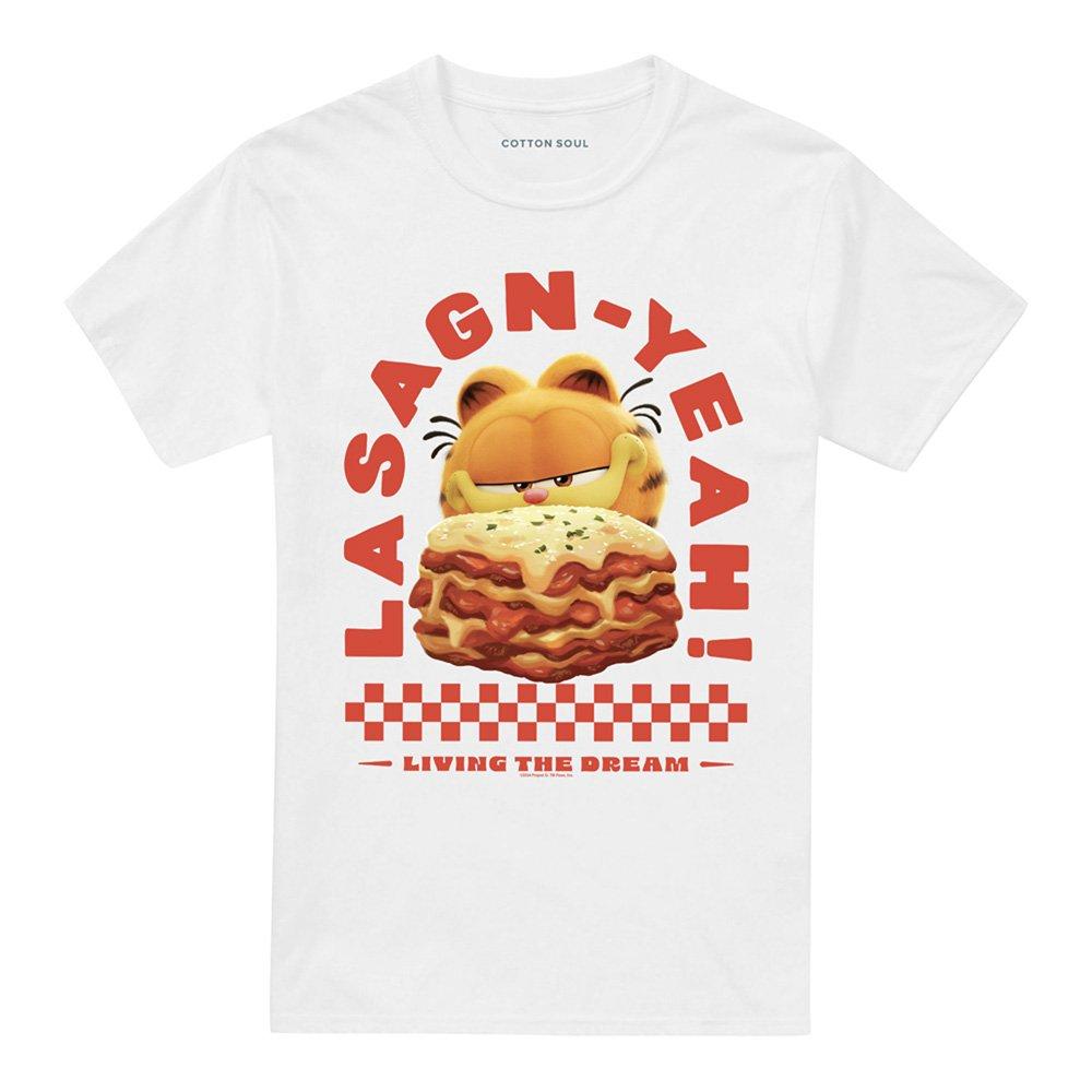White - Other - Garfield Movie Lasagnyeah Unisex Adult T Shirt Wh - 4