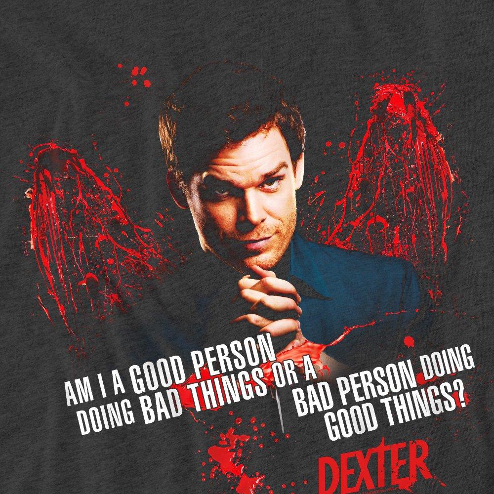 Charcoal - Other - Dexter Good Bad-Adult Heather Black - 2