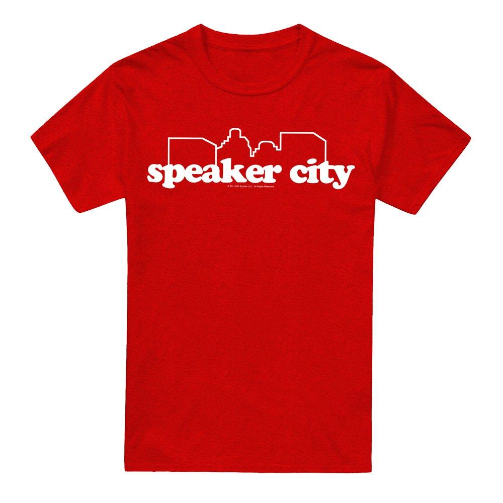 Red - Other - Old School Speaker City Logo Adult Heather Red - 4