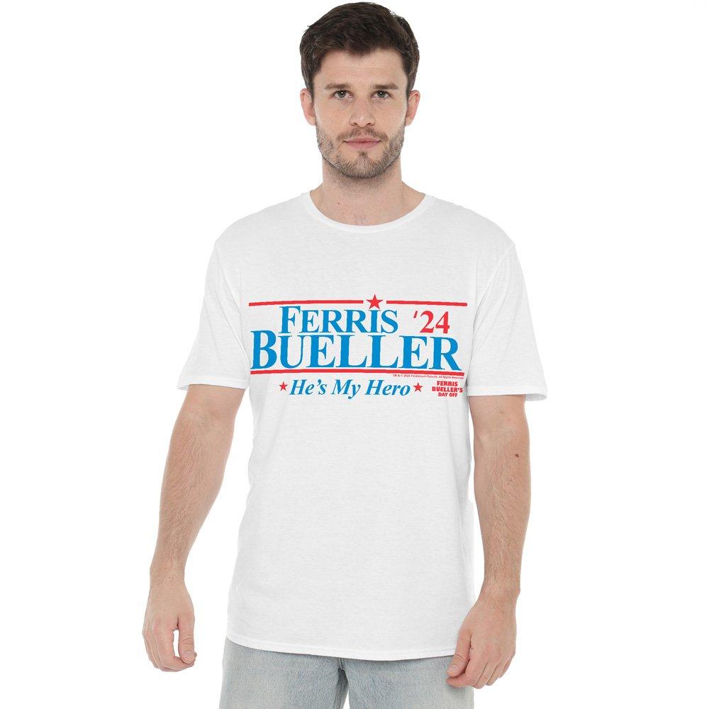 White - Other - Ferris Bueller 2024 President Unisex Adult T Shirt - 1