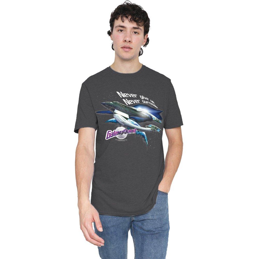 Charcoal - Other - Galaxy Quest Never Surrender-Adult Heather Black - 1