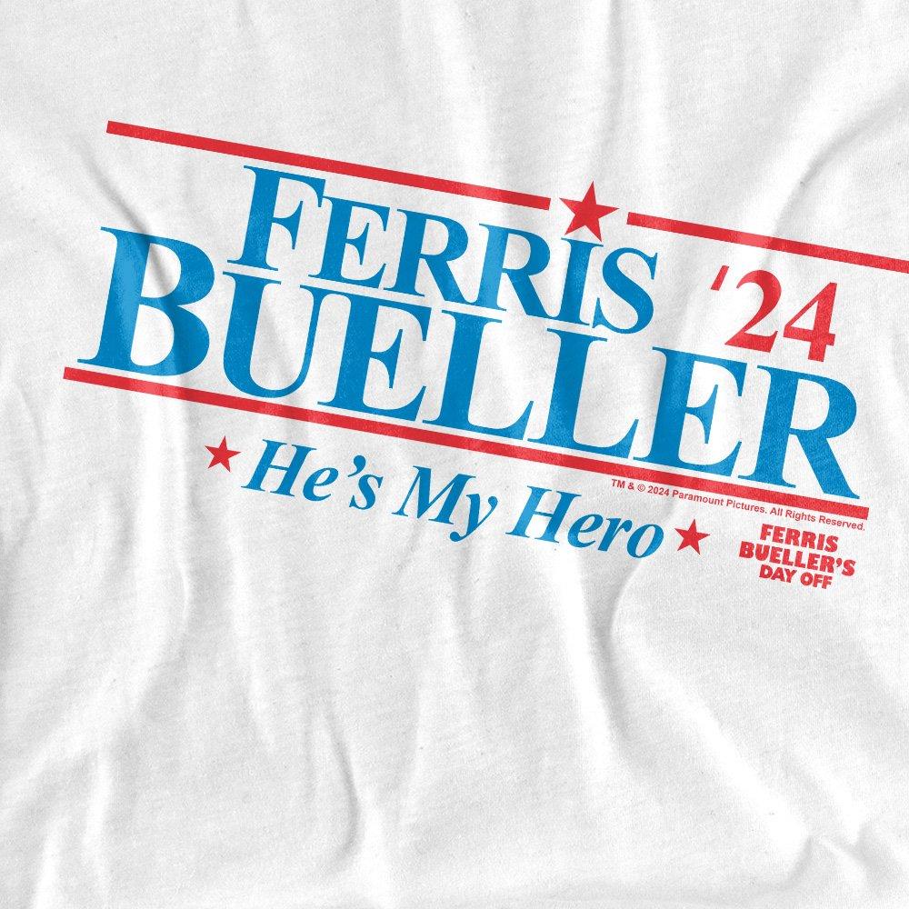 White - Other - Ferris Bueller 2024 President T-Shirt White - 2