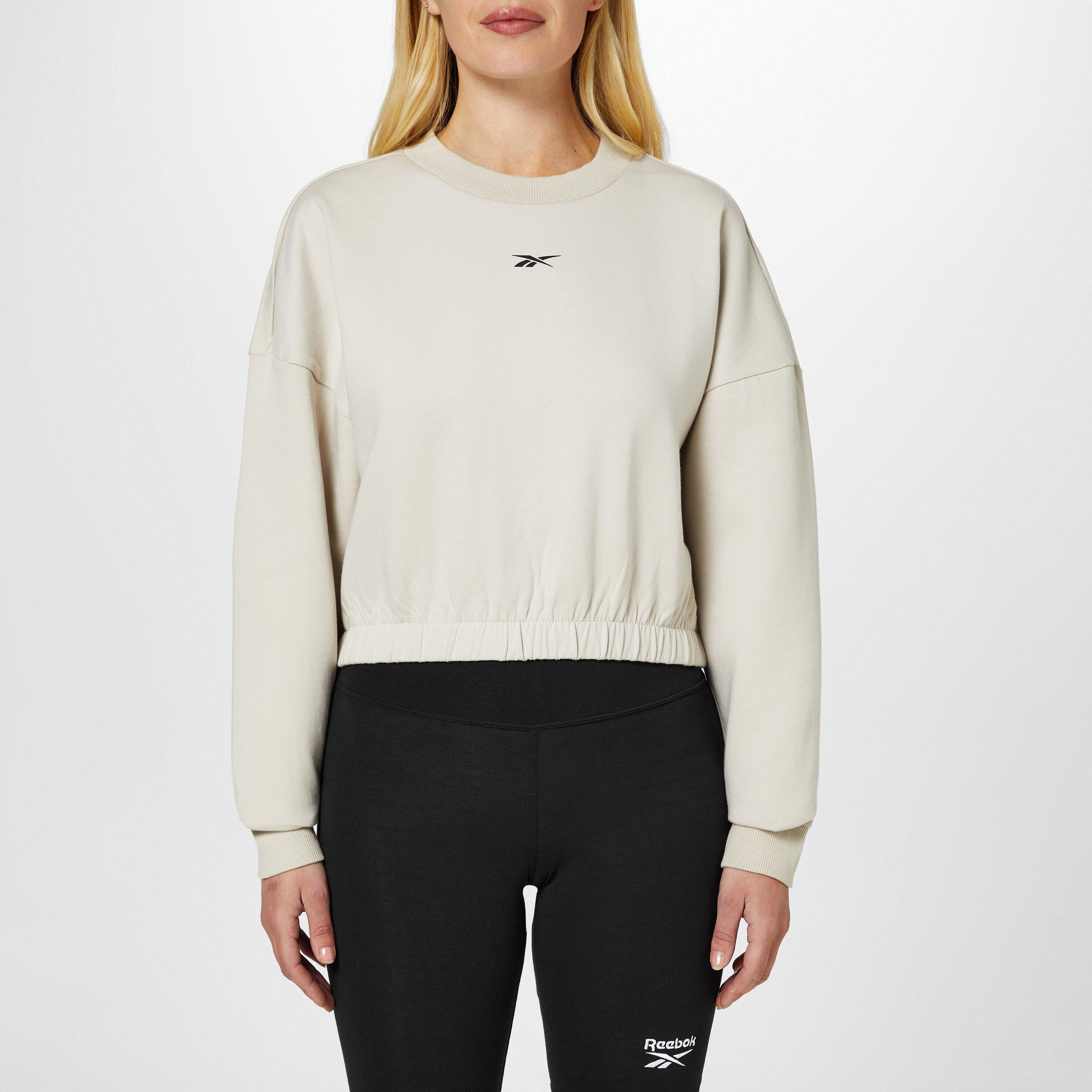 Moonstone - Reebok - Women's Dreamblend Cotton Long-Sleeve Performance Gym Top - 1