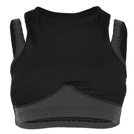 Reebok Studio Layered Bra Top Womens Medium Impact Sports