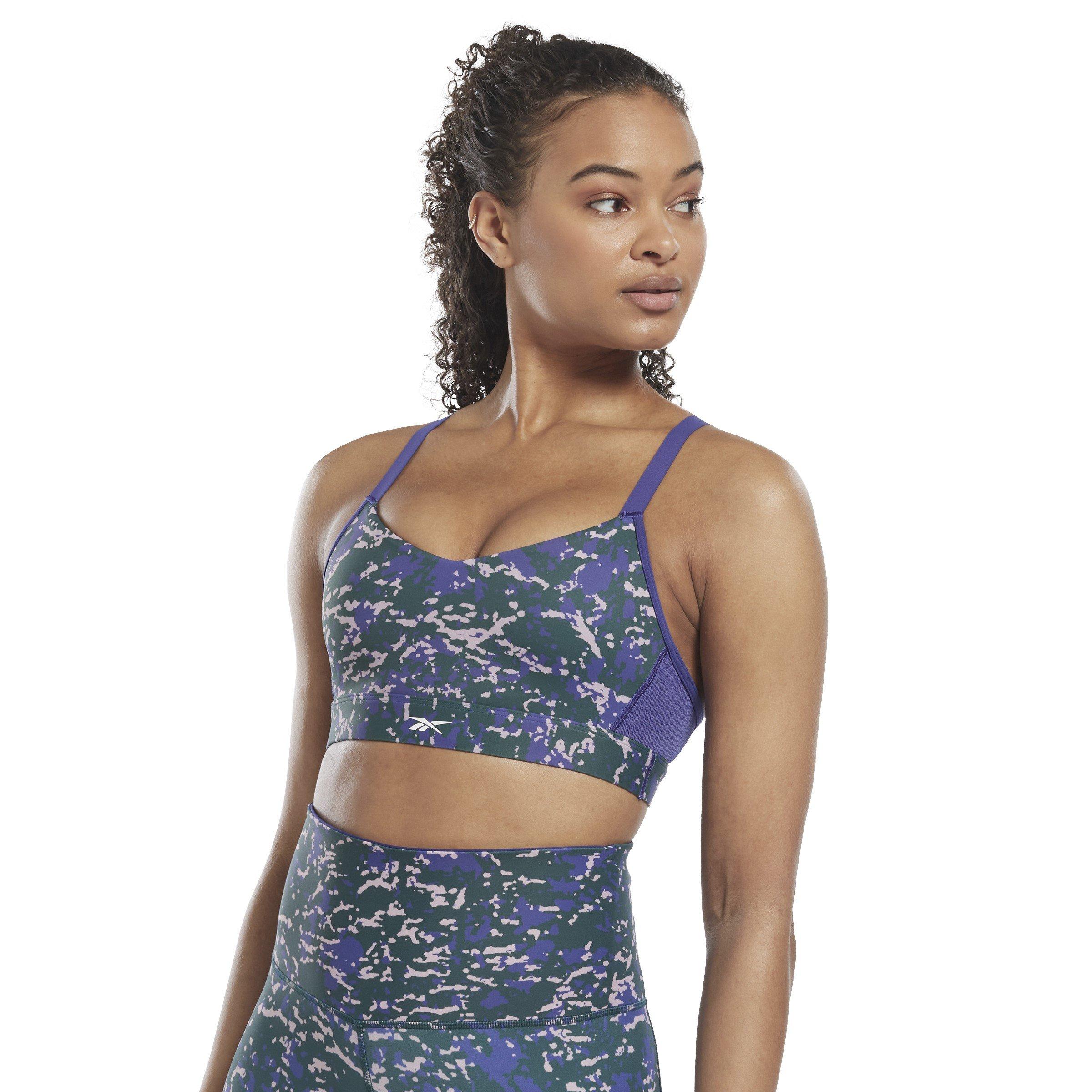 Vergeten - Reebok - Lux Speckle Modern Safari Strappy Medium Impact Sports Bra - 2