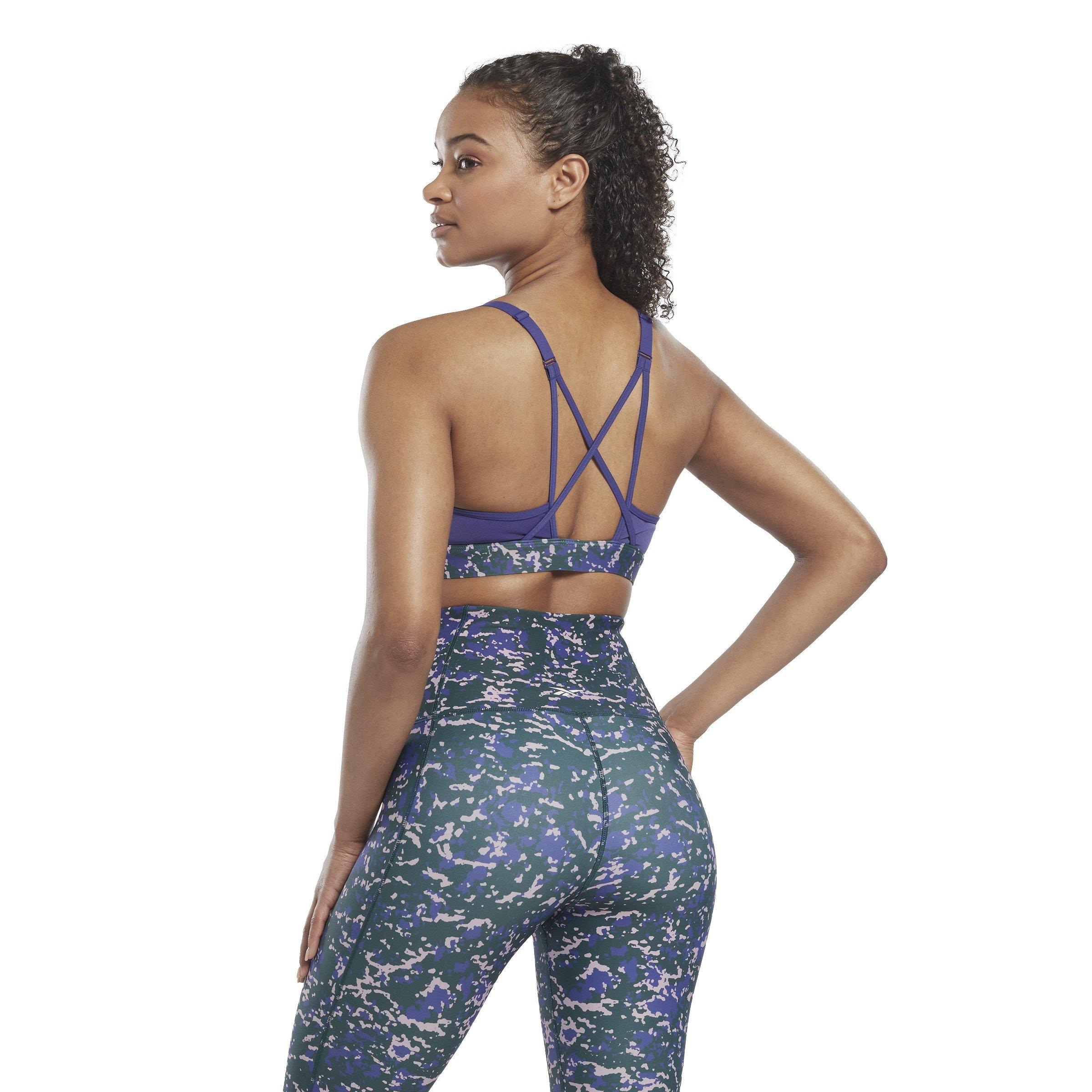 Vergeten - Reebok - Lux Speckle Modern Safari Strappy Medium Impact Sports Bra - 3