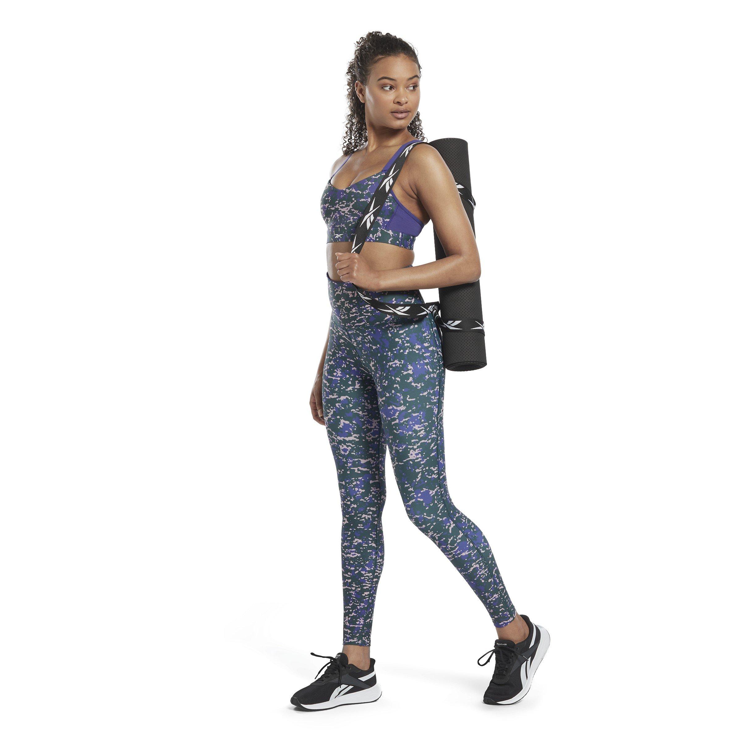 Vergeten - Reebok - Lux Speckle Modern Safari Strappy Medium Impact Sports Bra - 4