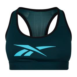 Reebok Lux Vector Racer Sports Bra Womens Medium Impact