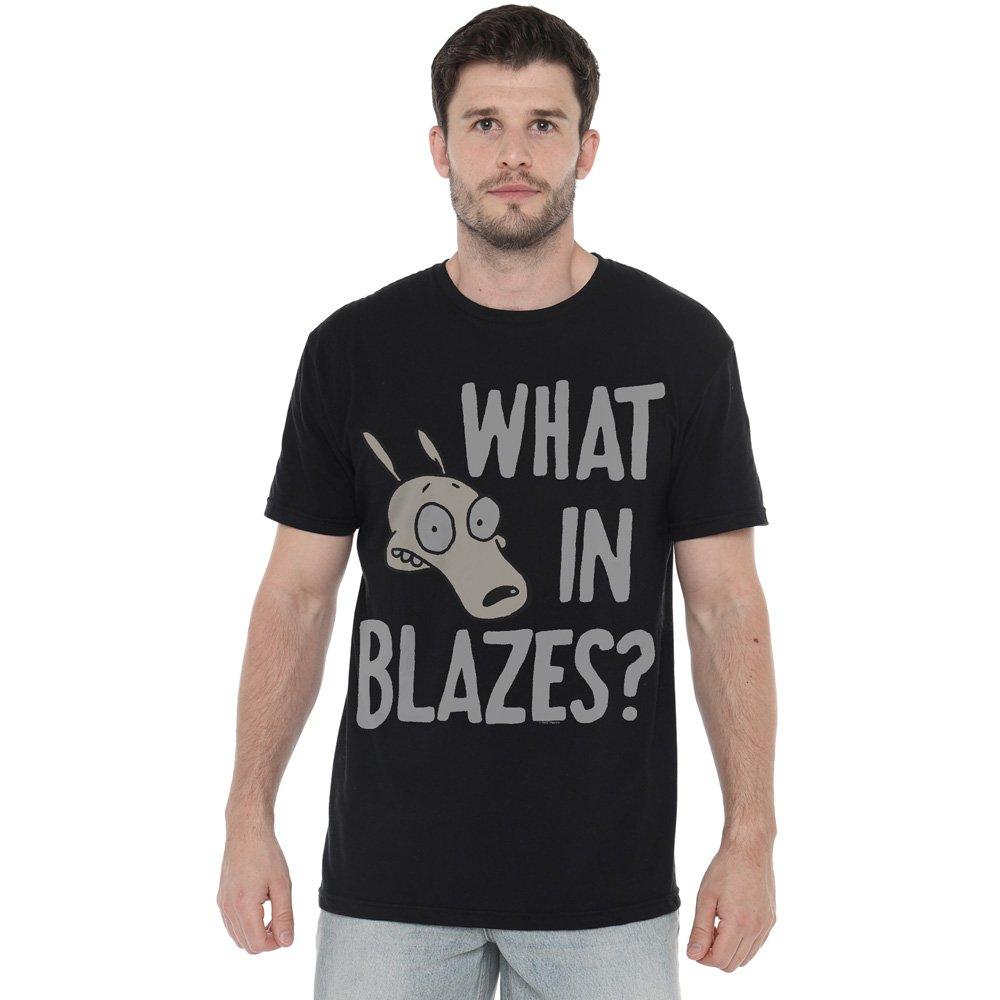 Black - Other - RockoS Modern Life What In Blazes? Unisex Adult T - 1