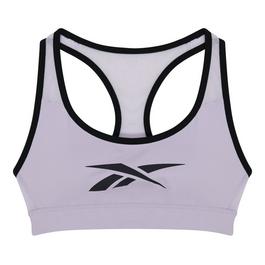 Reebok Lux Vector Racer Sports Bra Womens Medium Impact