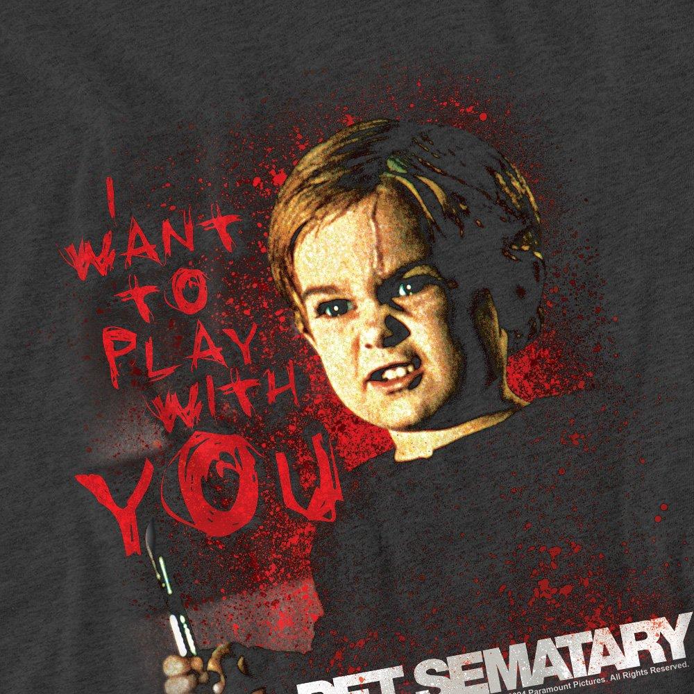 Charcoal - Other - Pet Sematary I Want To Play-Adult Heather Black - 2