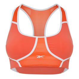 Reebok Lux Racer Colorblocked Padded Bra Womens Medium Impact Sports