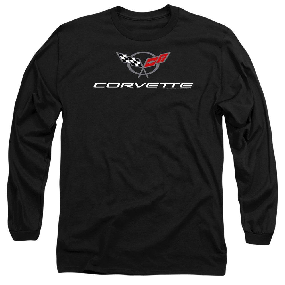 Black - Other - Chevrolet Corvette Modern Emblem Long Sleeve T-Shi - 1