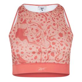 Reebok logo-print T-shirt dress Pink