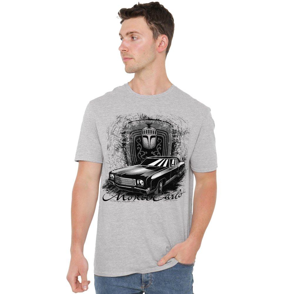 Grey - Other - Chevrolet Monte Carlo Drawing T Shirt Athletic He - 1