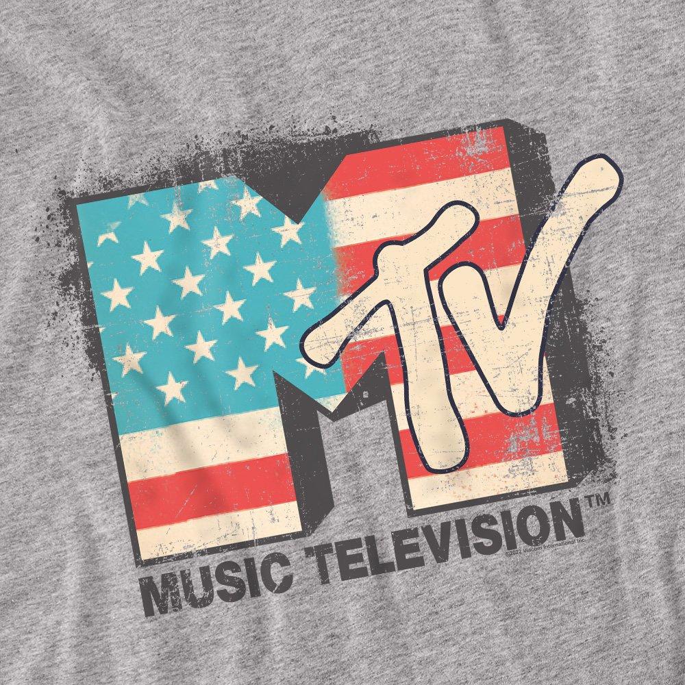 Light Grey - Other - MTV American Logo Mens Long Sleeve T Shirt-Athleti - 2