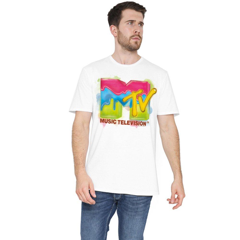 White - Other - MTV Paint Logo T-Shirt White - 1
