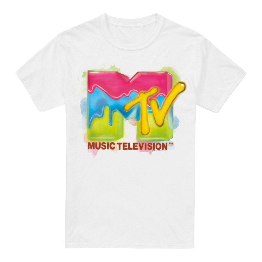 White - Other - MTV Paint Logo T-Shirt White - 4