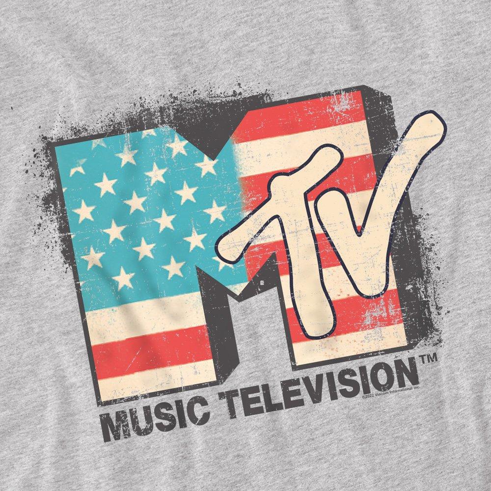 Light Grey - Other - MTV American Logo T-Shirt Athletic Heather - 2