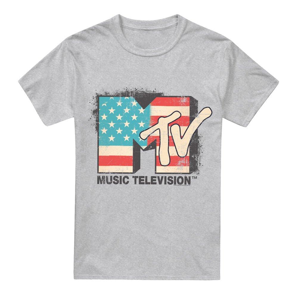 Light Grey - Other - MTV American Logo T-Shirt Athletic Heather - 4