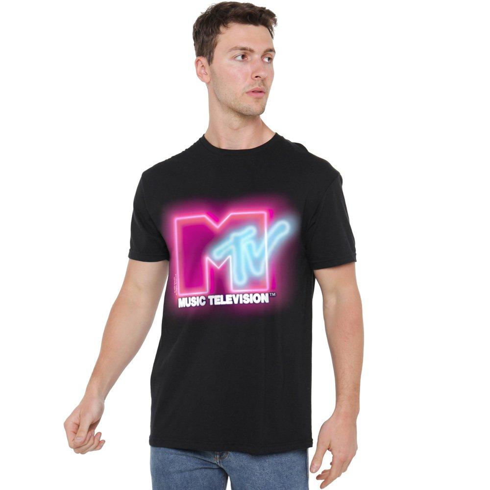 Black - Other - MTV Neon Sign Logo T-Shirt Black - 1