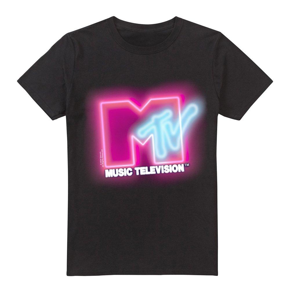 Black - Other - MTV Neon Sign Logo T-Shirt Black - 4