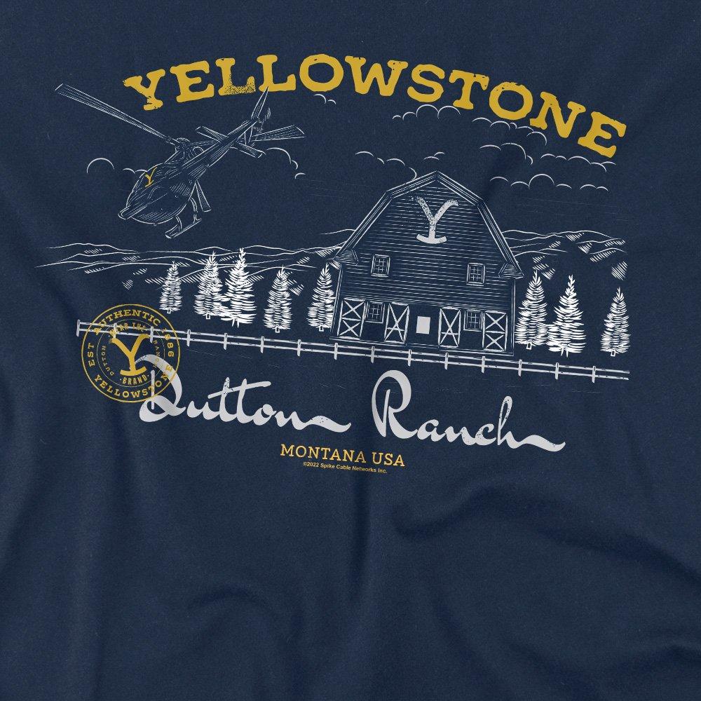 Navy - Other - Yellowstone Dutton Ranch Helicopter T-Shirt Navy - 2
