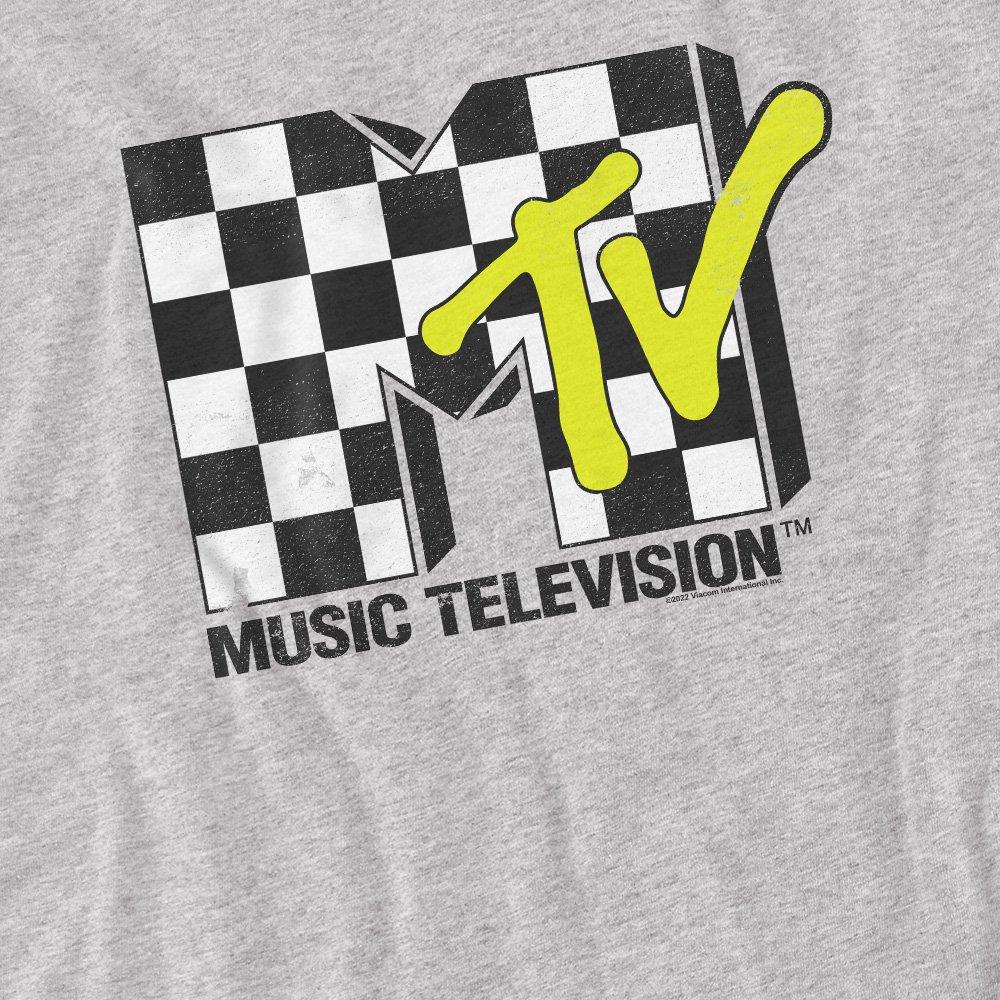Light Grey - Other - MTV Checker Board Logo T-Shirt Athletic Heather - 2