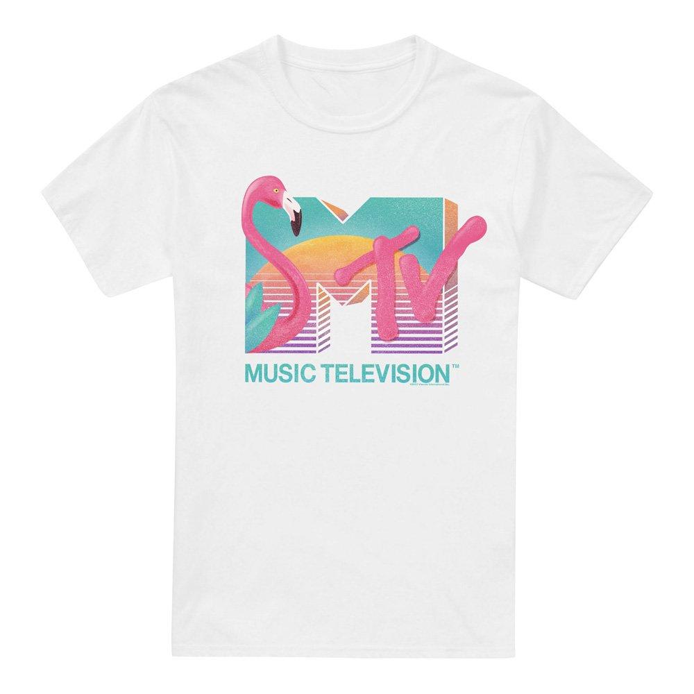 White - Other - MTV Flamingo Logo T-Shirt White - 4