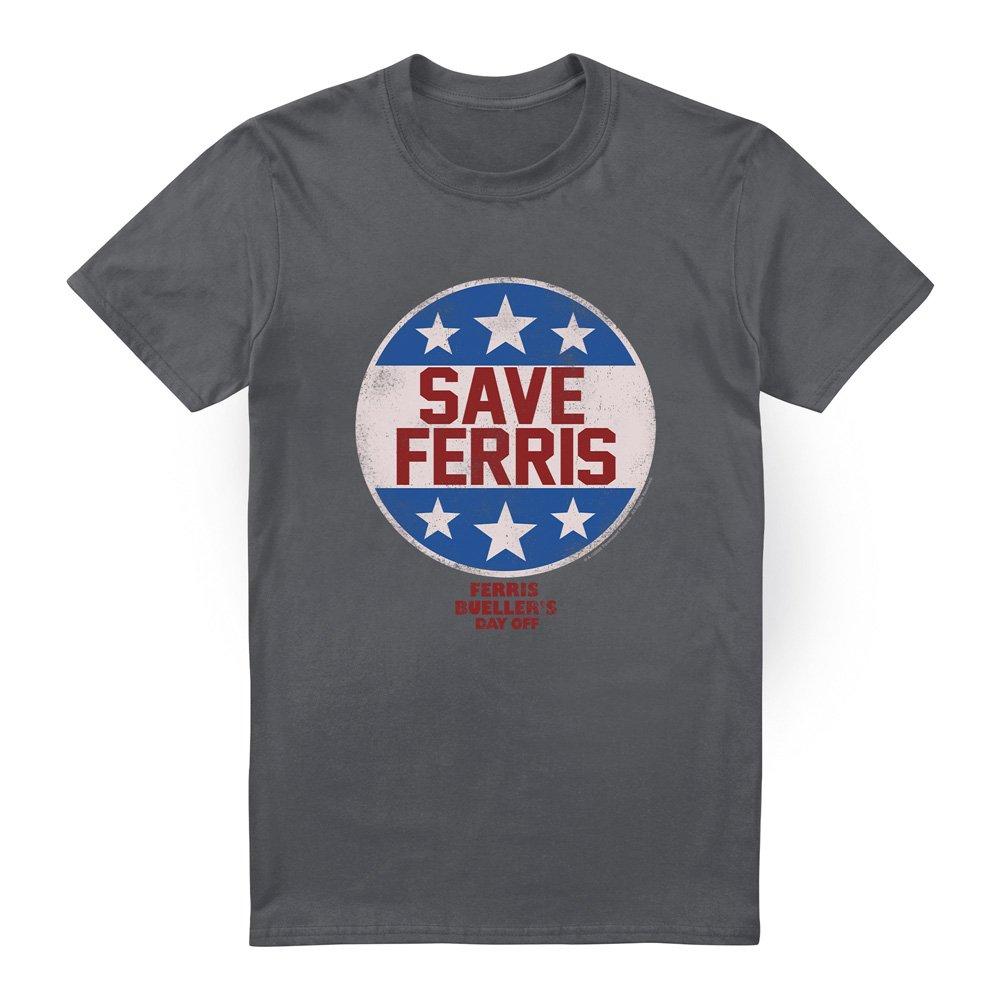 Charcoal - Other - Ferris Bueller Save Ferris Badge T-Shirt Charcoal - 4