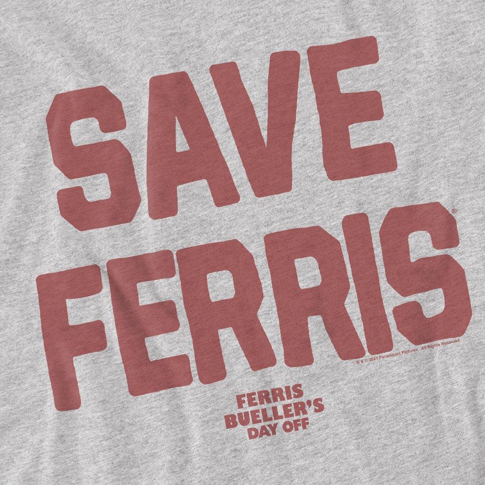 Light Grey - Other - Ferris Bueller The Save Ferris Unisex Adult T Shir - 2