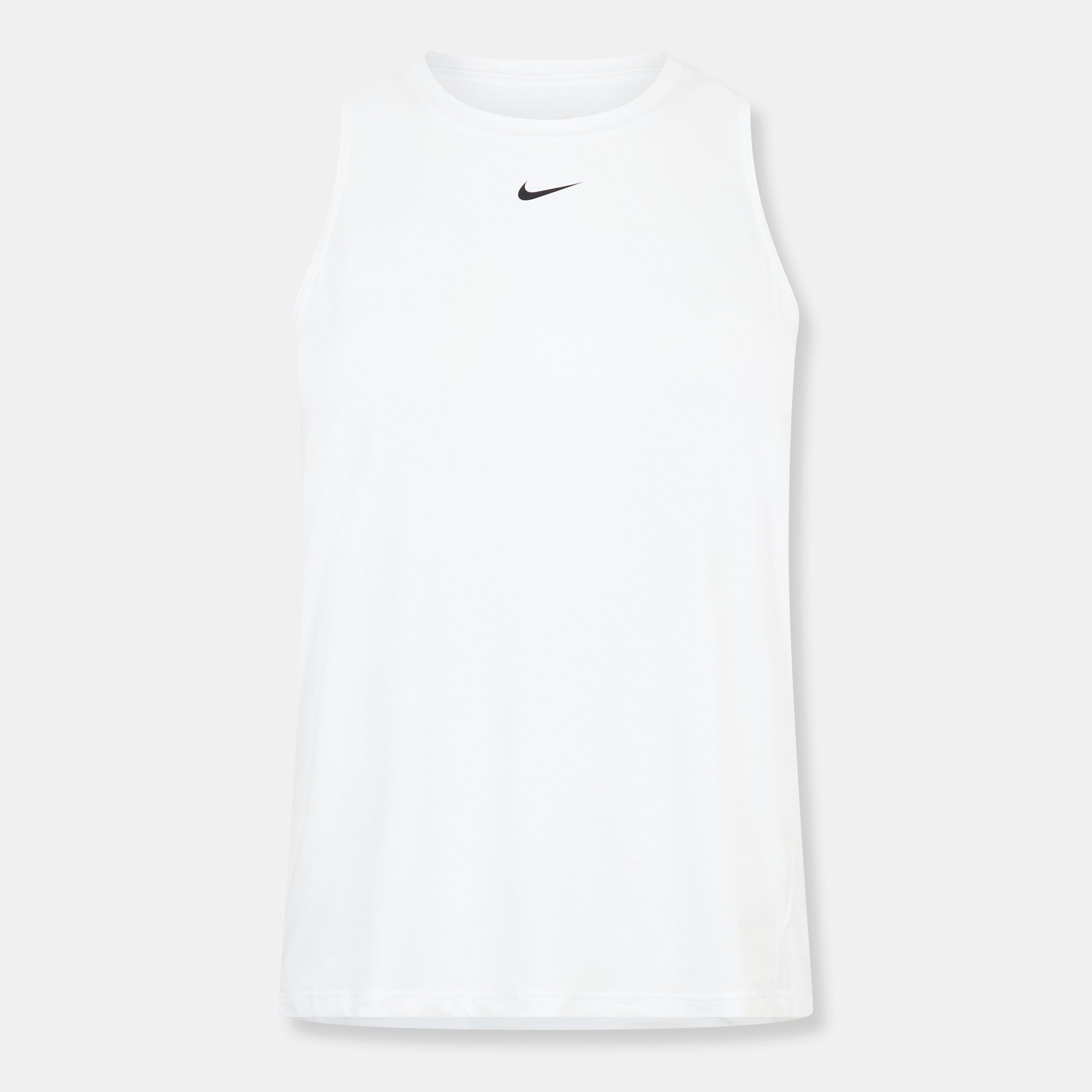 Nike Women's One Classic Dri-Fit Fitness Tank Top - White - 10 (S)