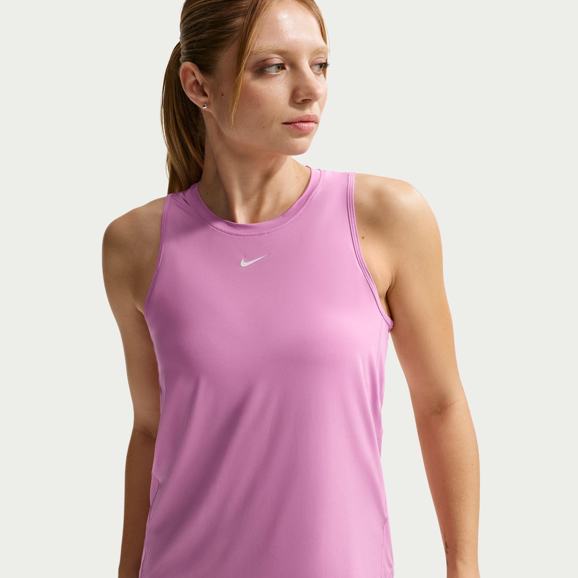 Nike Women's One Classic Dri-Fit Fitness Tank Top - Light Magenta - 8 (XS)