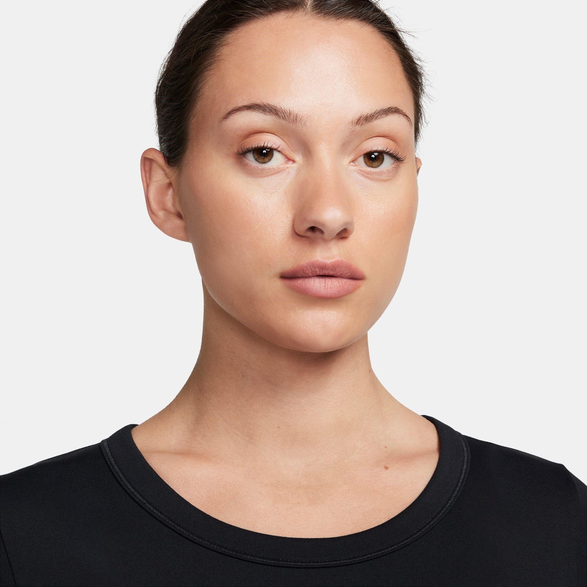 Schwarz - Nike - One Fitted Women's Dri-FIT Short-Sleeve Top - 3