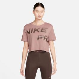 Nike Pro Women's Dri-FIT Graphic Short-Sleeve Top