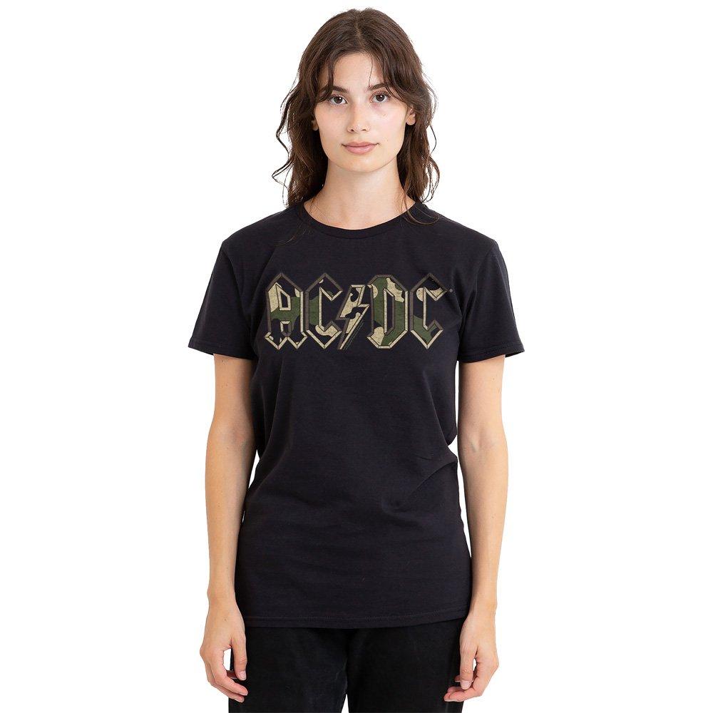 Black - ACDC - AC DC Camo Logo T-Shirt Black - 1