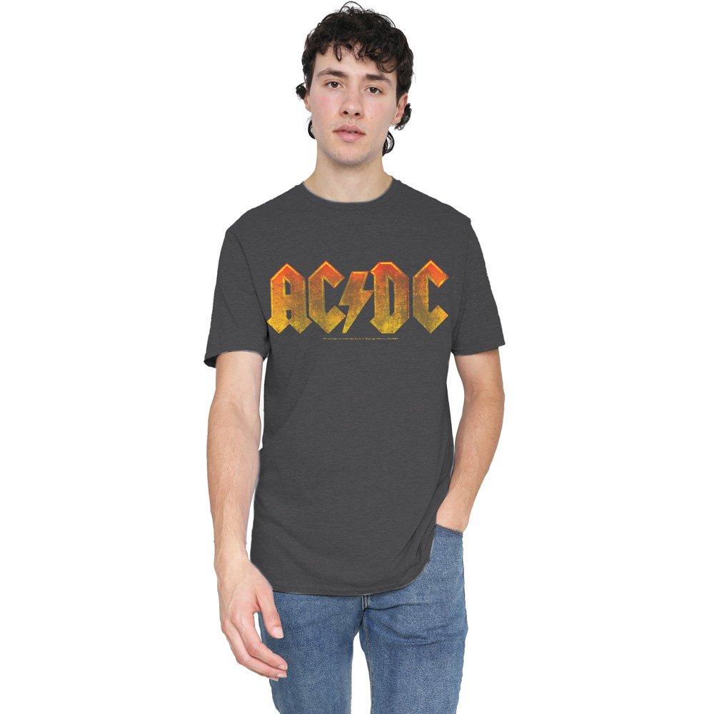 Charcoal - ACDC - AC DC Gradient LogoT Shirt Charcoal - 1