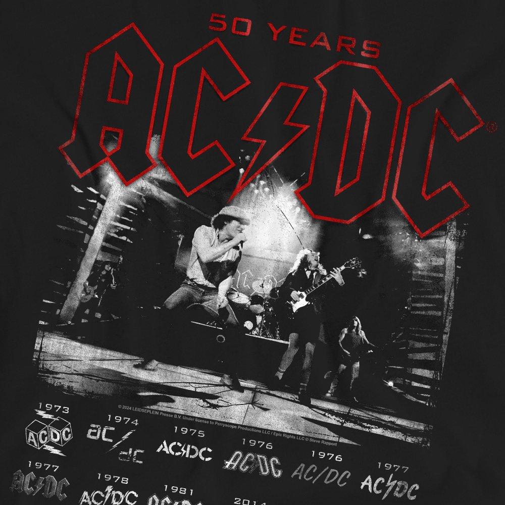 Black - ACDC - AC DC Logo Stack T-Shirt Black - 2